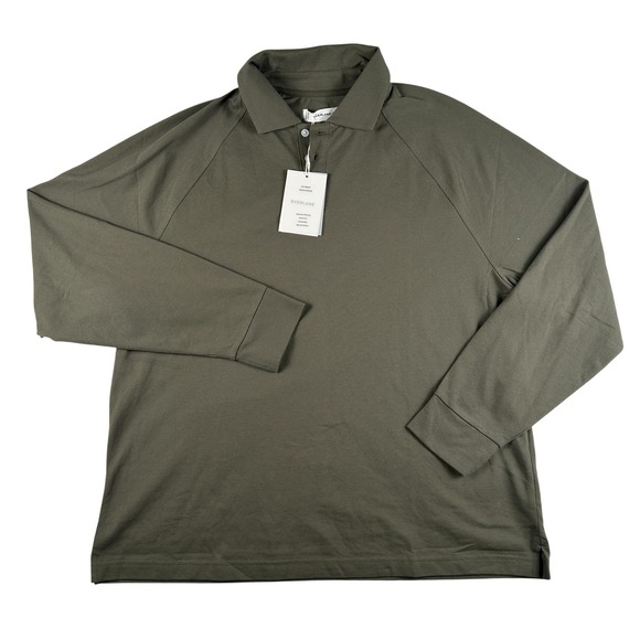 Everlane Other - Everlane Polo Shirt Mens Large Raglan Solid Performance Stretch Long Sleeve NEW